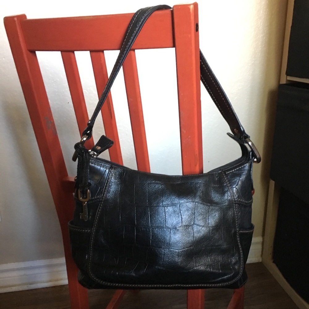 Black Fossil shoulder bag